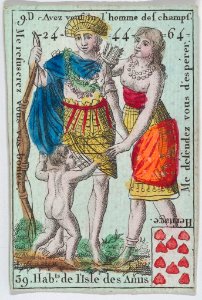 Hab.ts de l'Isle des Amis from playing cards "Jeu d'Or" MET DP862019