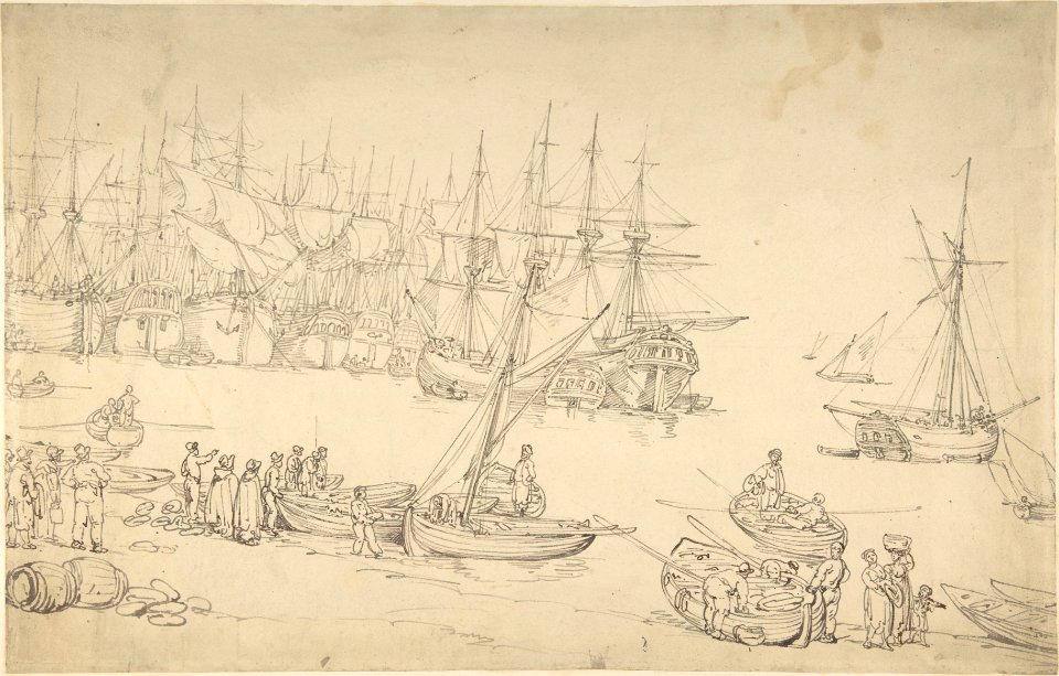 Harbor scene MET DP805921