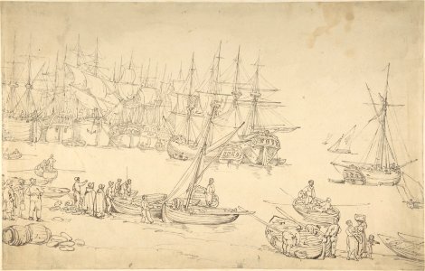 Harbor scene MET DP805921