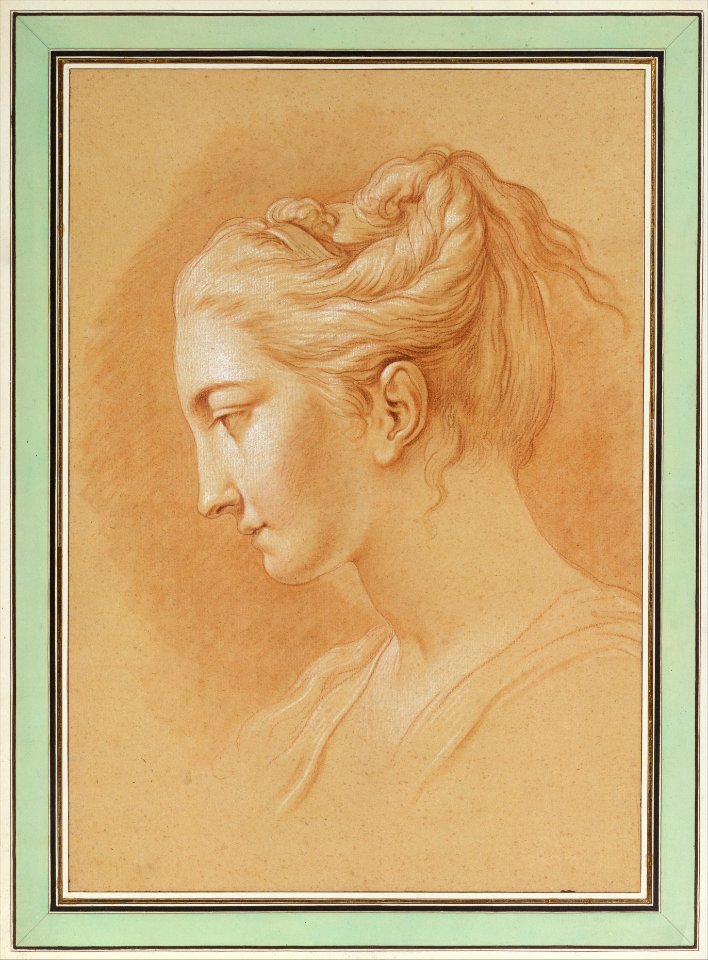 Head of a Young Woman in Profile to Left MET DT5697