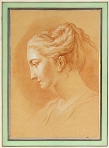 Head of a Young Woman in Profile to Left MET DT5697
