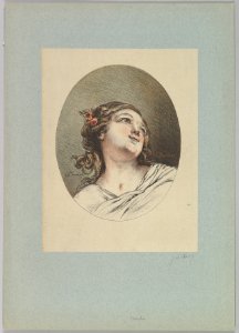 Head of a Child Looking to the Right and Upward MET DP826635