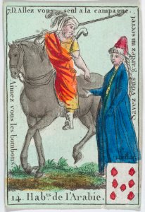 Hab.ts de l' Arabie from playing cards "Jeu d'Or" MET DP862006
