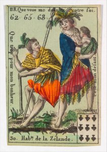 Hab.ts de la Zelande from Playing Cards (for Quartets) 'Costumes des Peuples Étrangers' MET DP274087
