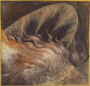 Head of an Apostle Surrounded by a Tongue of Fire and a Nimbus- Fragment of a Cartoon for a Descent of the Holy Spirit MET 22.72.6