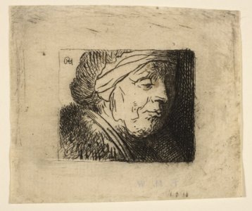 Head of an Old Woman MET DP818393
