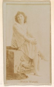 Hattie Waters, from the Actresses series (N245) issued by Kinney Brothers to promote Sweet Caporal Cigarettes MET DP859840