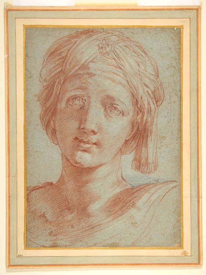 Head of a Young Woman Wearing a Turban MET DP811866