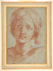 Head of a Young Woman Wearing a Turban MET DP811866