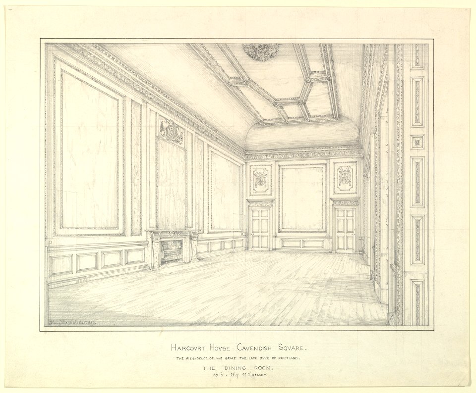 Harcourt House Cavendish Square, The Dining Room MET DP821088