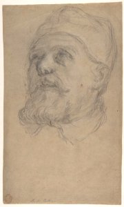 Head of Pope Urban VIII (Maffeo Vincenzo Barberini) (recto); An Outstretched Arm (verso) MET DP801319