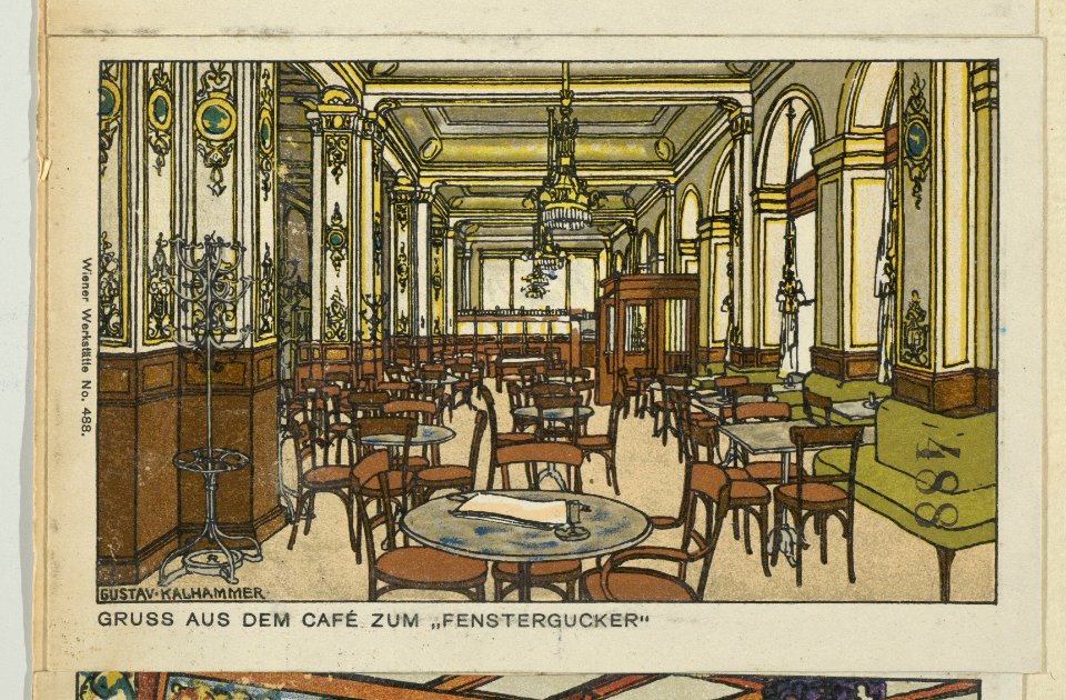 Gruss aus dem Café zum "Fenstergucker" MET DP850421