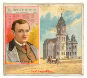 Henry W. Grady, The Atlanta Constitution, from the American Editors series (N35) for Allen & Ginter Cigarettes MET DP838881