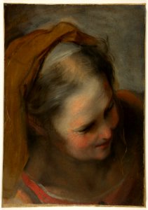 Head of an Old Woman Looking to Lower Right (Saint Elizabeth) MET DP812341