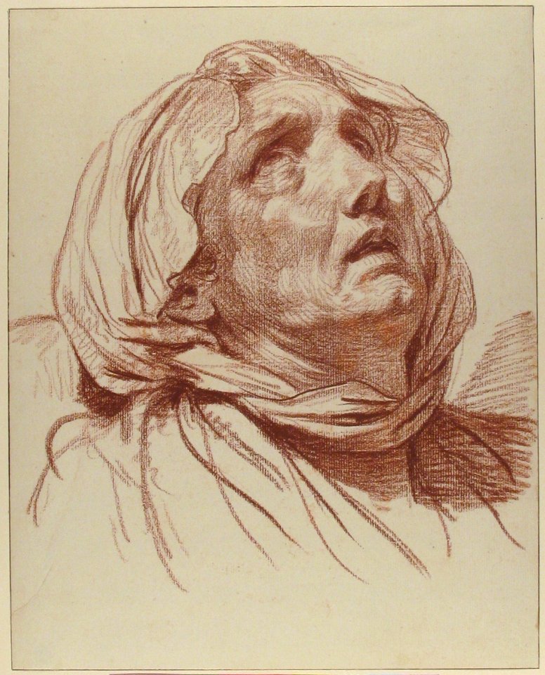 Head of an Old Woman Looking Up MET 49.131.1