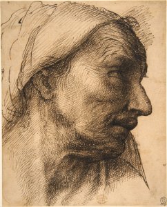 Head of an Old Woman MET DP811741