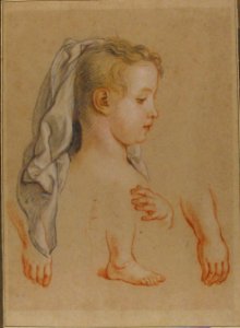 Head of a Young Girl and Studies of Hands and of her Right Foot MET 1980.321