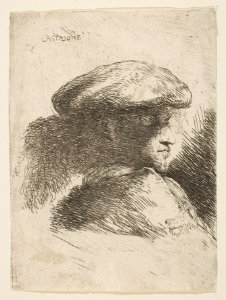 Head of a young Man facing Right MET DP816533