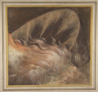 Head of an Apostle Surrounded by a Tongue of Fire and a Nimbus- Fragment of a Cartoon for a Descent of the Holy Spirit MET DP811332