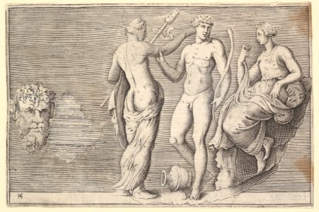 Head of Satyr and Three Figures MET DP819655