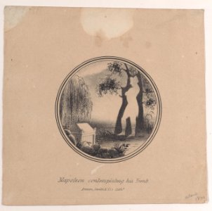 Hidden silhouette of Napoleon contemplating his tomb Met DP886265