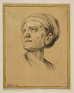 Head of a Woman in Three Quarter View, from 'Various heads and figures' (Diverses tétes et figures) MET DP817929