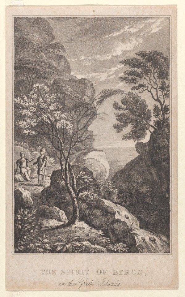 Hidden silhouette- the spirit of Byron in the Greek Isles Met DP886277