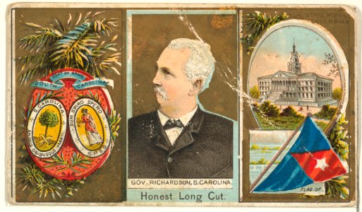 Governor Richardson, South Carolina, from "Governors, Arms, Etc." series (N133-1), issued by Duke Sons & Co. MET DP865471