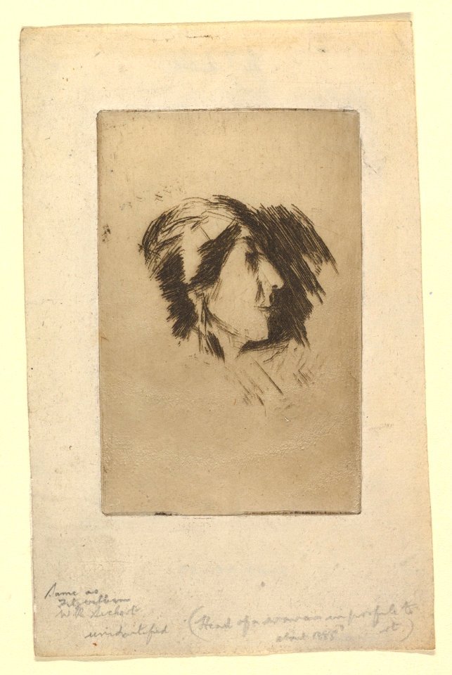 Head of a Woman in Profile MET DP819414