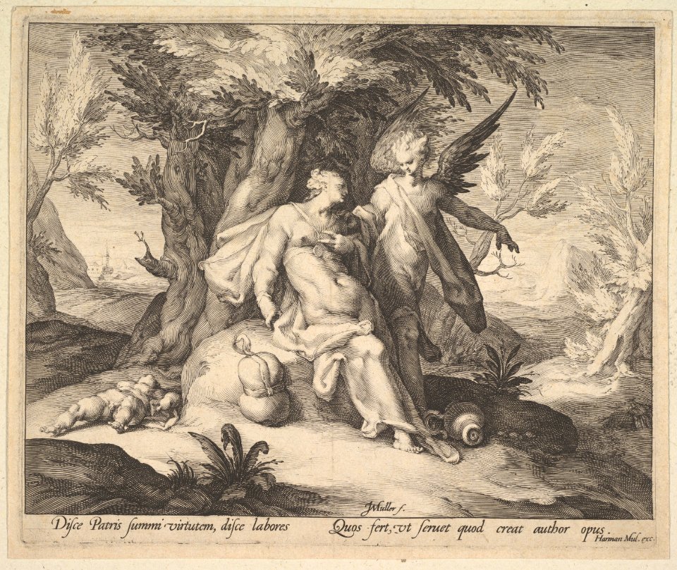 Hagar in the Desert Consoled by an Angel MET DP825417