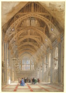 Guildhall, London- The Great Hall, Facing East MET DP821101