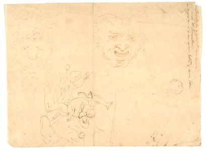 Head of a Satyr and Other Figure Studies MET DP809330