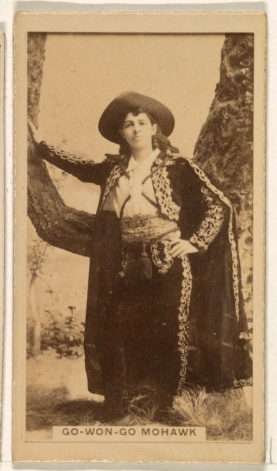 Go-Won-Go Mohawk, from the Actresses series (N245) issued by Kinney Brothers to promote Sweet Caporal Cigarettes MET DP859938