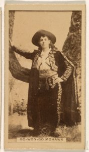 Go-Won-Go Mohawk, from the Actresses series (N245) issued by Kinney Brothers to promote Sweet Caporal Cigarettes MET DP859938