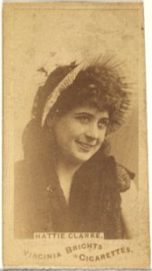 Hattie Clarke, from the Actors and Actresses series (N45, Type 1) for Virginia Brights Cigarettes MET DP829370