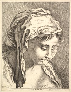 Head of a Woman MET DP826116