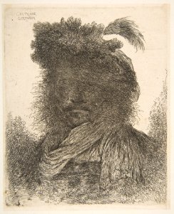 Head of a Man plunged in Shadow MET DP816509