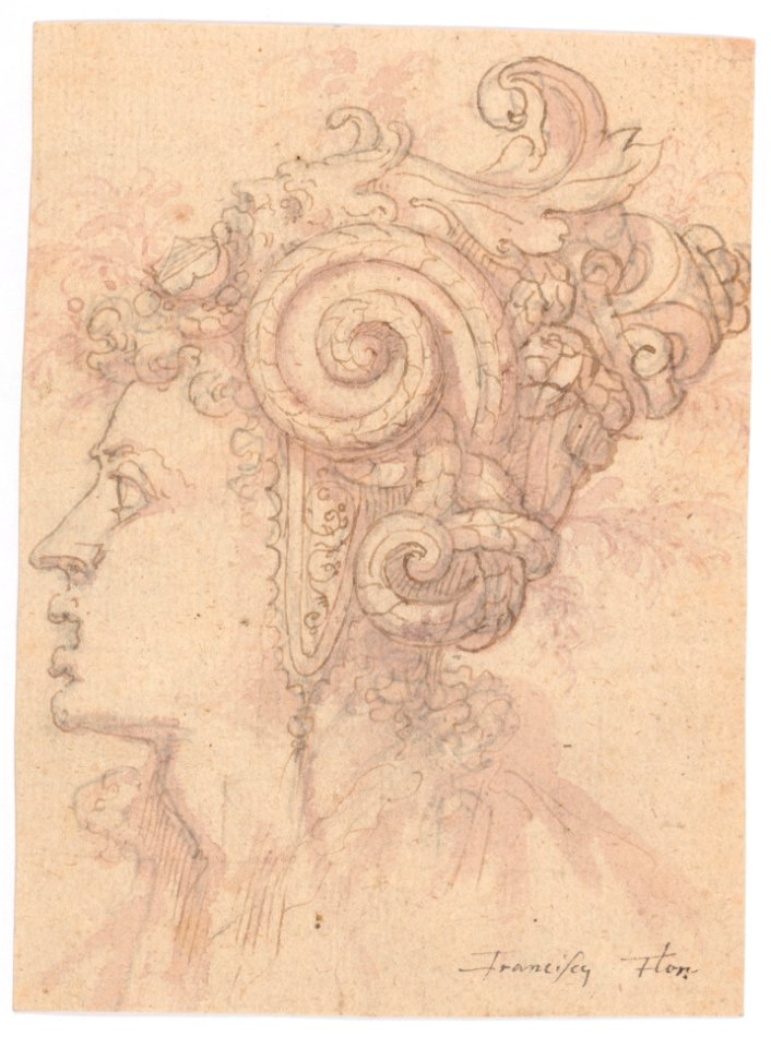Head of a Woman with Helmet Looking Left MET DP145165