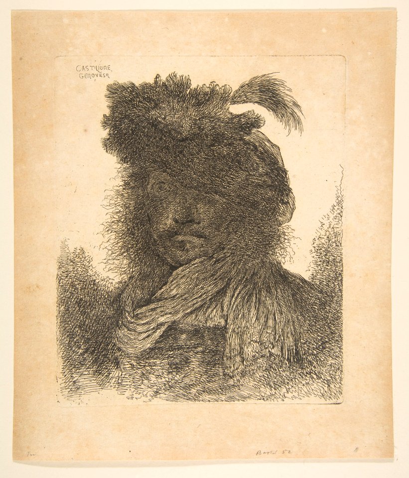 Head of a Man plunged in Shadow MET DP816513