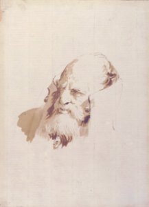 Head of a Man Wearing a High Collar MET 1972.118.273