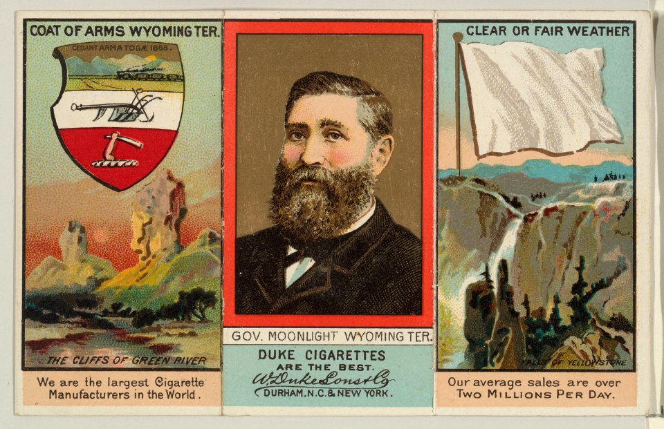 Governor Moonlight, Wyoming Territory, from "Governors, Arms, Etc." series (N133-2), issued by Duke Sons & Co. MET DP865546