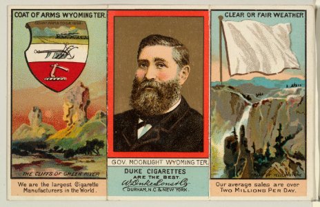 Governor Moonlight, Wyoming Territory, from "Governors, Arms, Etc." series (N133-2), issued by Duke Sons & Co. MET DP865546