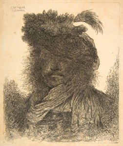 Head of a Man plunged in Shadow MET DP816512