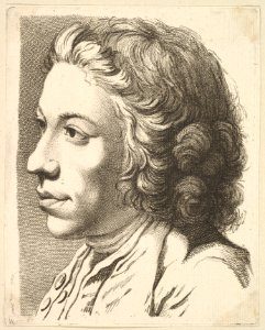 Head of a Man in Profile, from Livre de Têtes Gravées d'apres F. Boucher et Autres (Book of Heads Engraved after F. Boucher and Others) MET DP826654