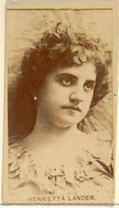 Henrietta Lander, from the Actors and Actresses series (N45, Type 8) for Virginia Brights Cigarettes MET DP831718