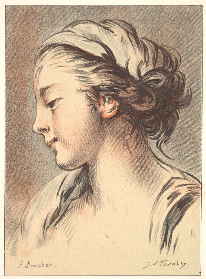 Head of a Girl Facing Towards the Left MET DP826667