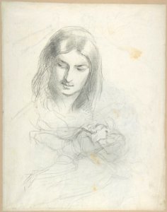 Head of a Man and Figure Studies (recto); Minotaur with a Maiden (verso) MET DP804440