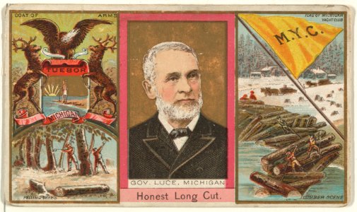 Governor Luce, Michigan, from "Governors, Arms, Etc." series (N133-1), issued by Duke Sons & Co. MET DP865465