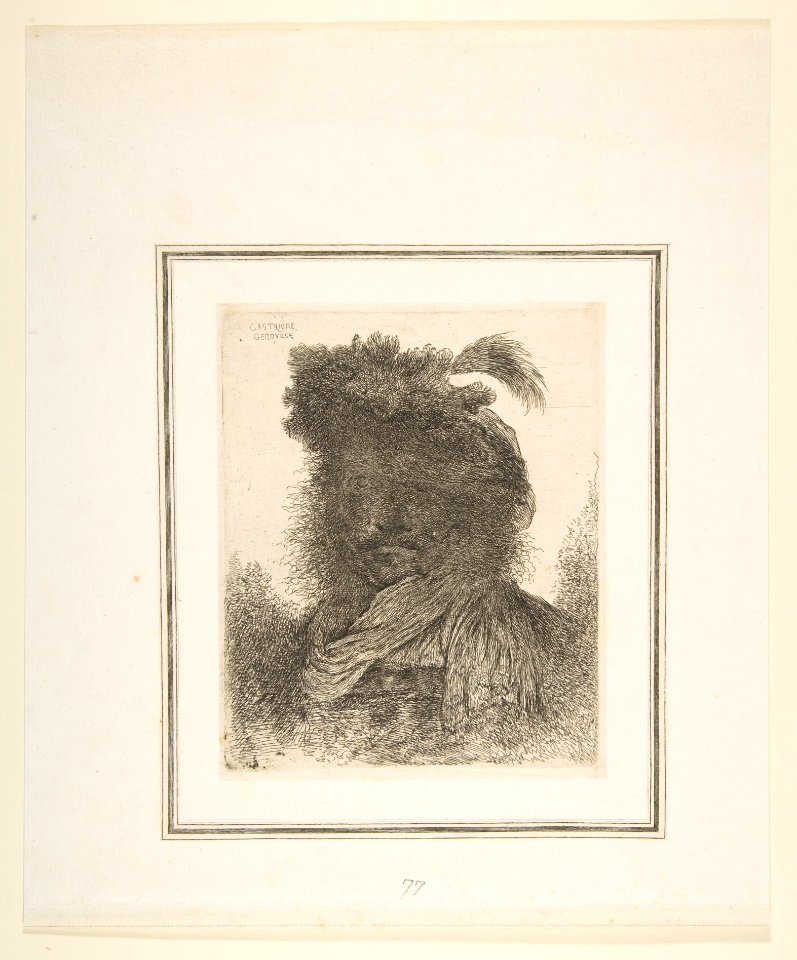 Head of a Man plunged in Shadow MET DP816521
