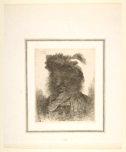 Head of a Man plunged in Shadow MET DP816521